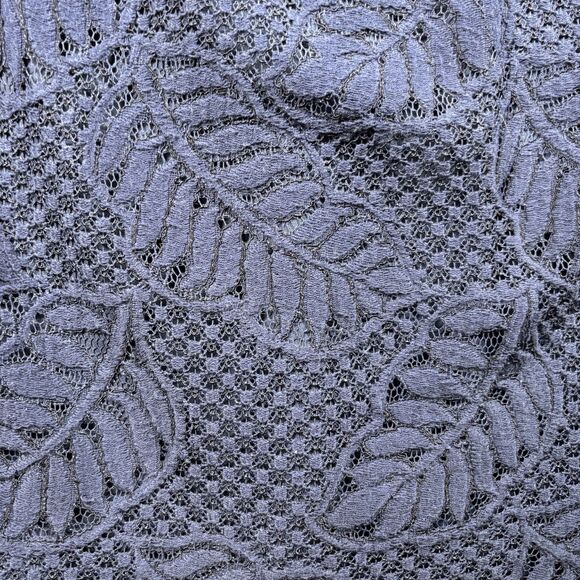 Lilly Pulitzer Rylee True Navy Palm Leaf Lined Lace Shift Dress Size 8 F132 - Picture 3 of 10